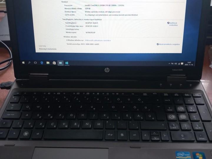 15.6" HP Probook 6560b - 1. kép