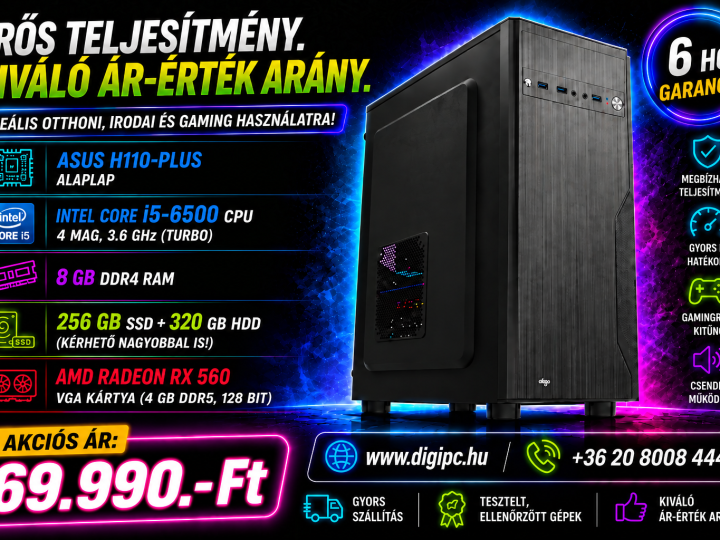 ÚJ Core i5 GAMER PC